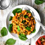 easy vegan chickpea mac and cheese