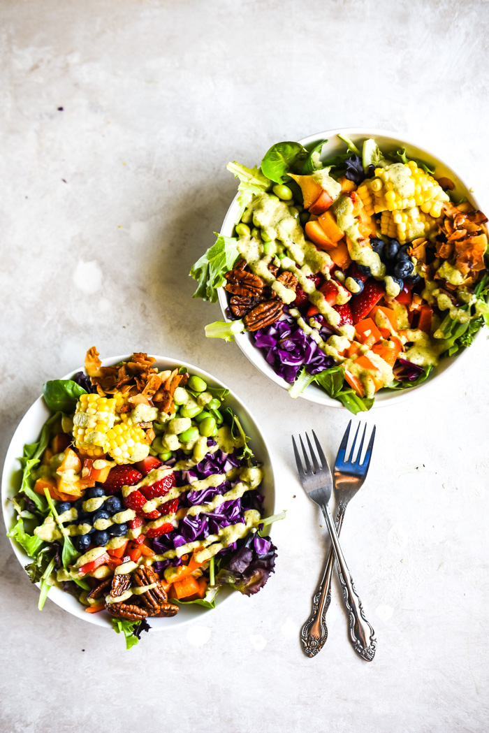 Rainbow Veggie Cobb Salad (Vegan+GF) – Sincerely Tori