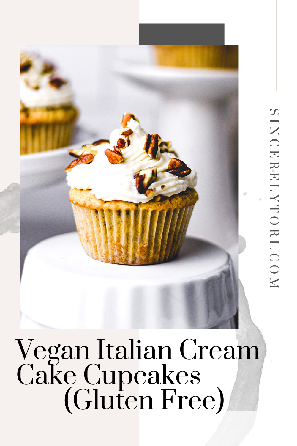 The BEST Vegan Italian Cream Cake Cupcake Recipe