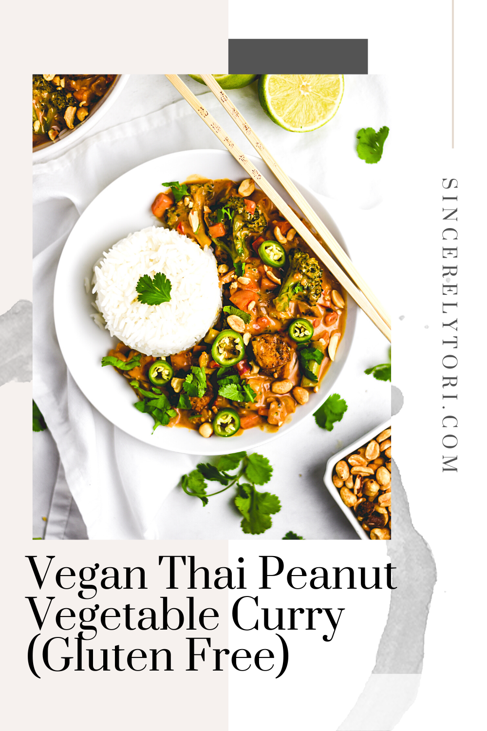 Vegan Thai Vegetable Peanut Tori (Gluten Free) Curry – Sincerely