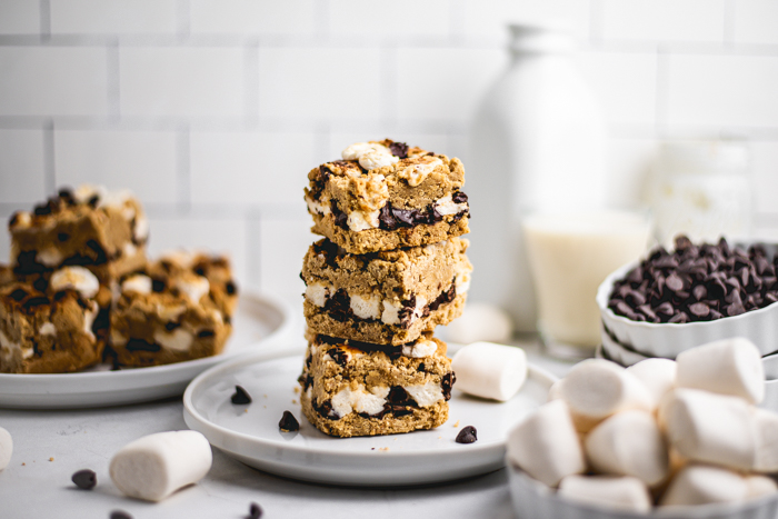 Gluten Free Vegan Recipe For S'mores Cookie Bars