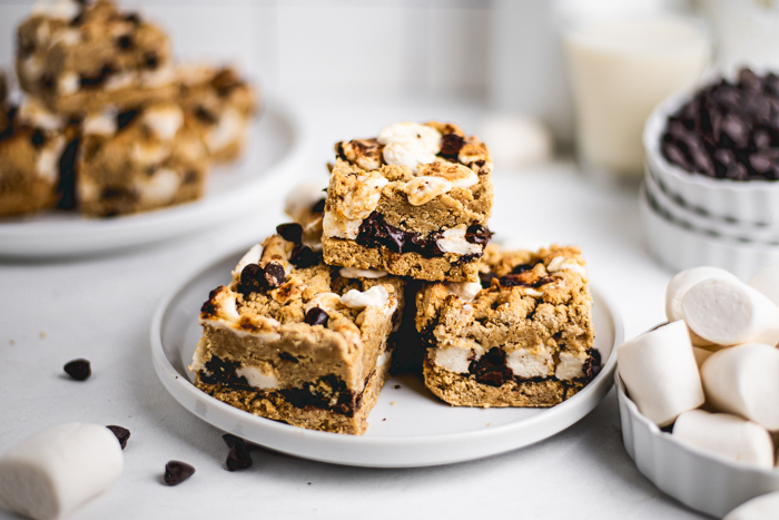 INCREDIBLE Vegan Gluten Free S'mores Cookie Bars