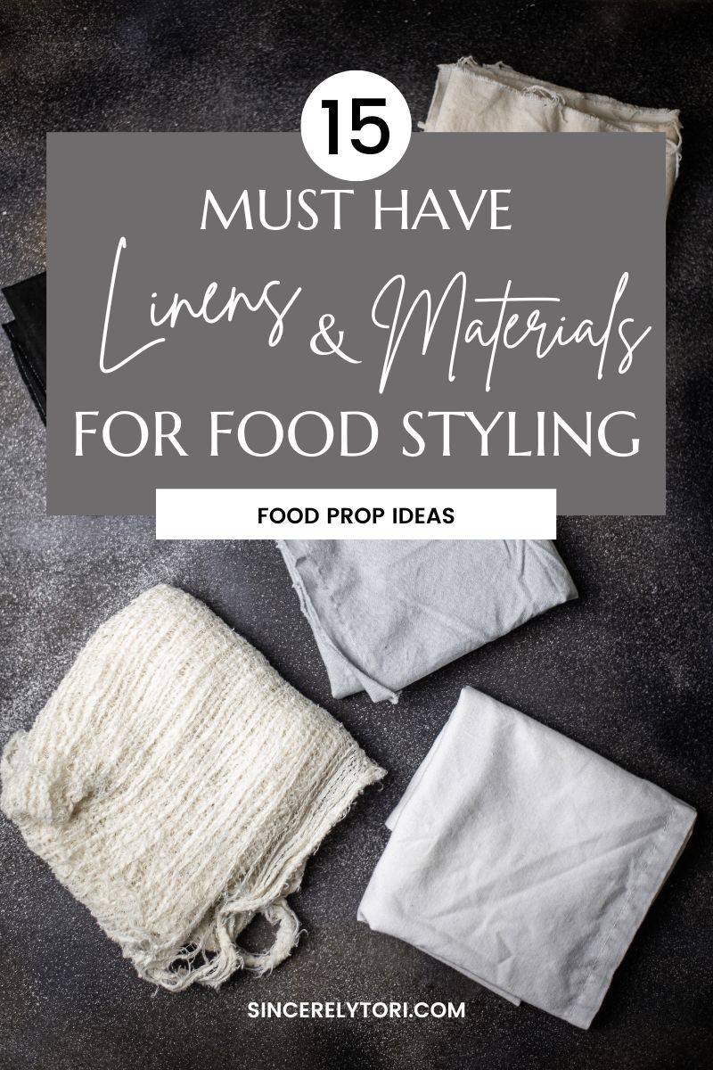 Must Have Linens and Materials
